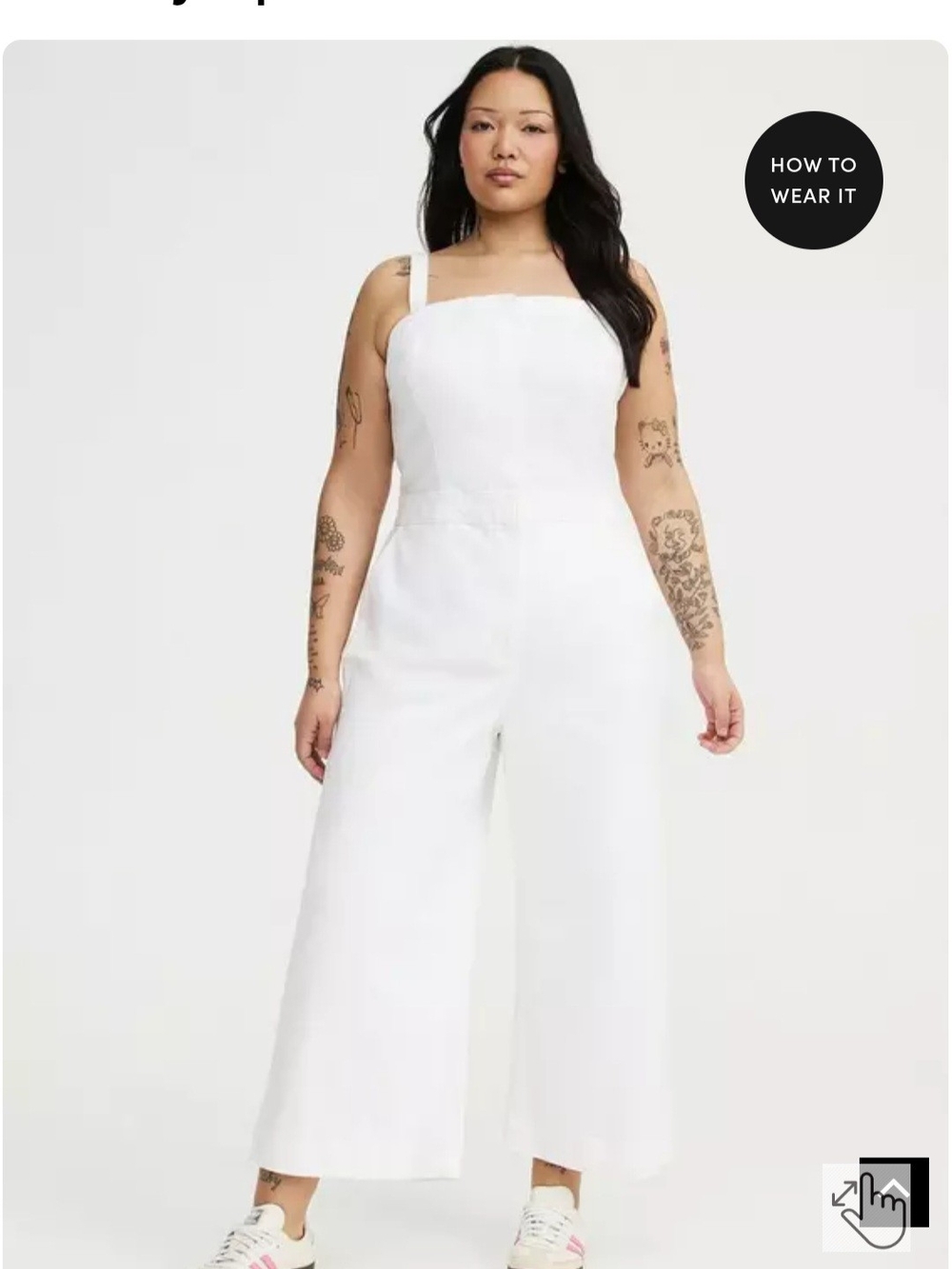 Torrid White Denim Jumpsuit - Picture 4 of 6
